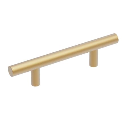 Heritage Designs Contemporary Bar Pull 3 Inch Center to Center Brushed Brass Finish, 10PK R077744BBX10B